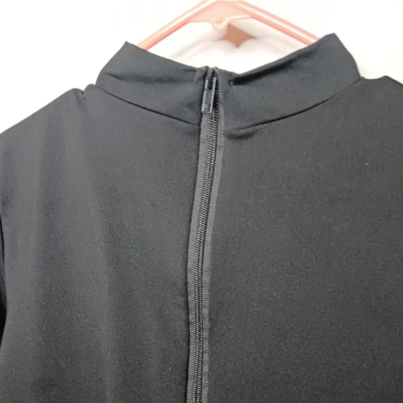 Women's One Piece Jumpsuit Long Sleeve High Neck Bodycon Tight Full length - Picture 8 of 10